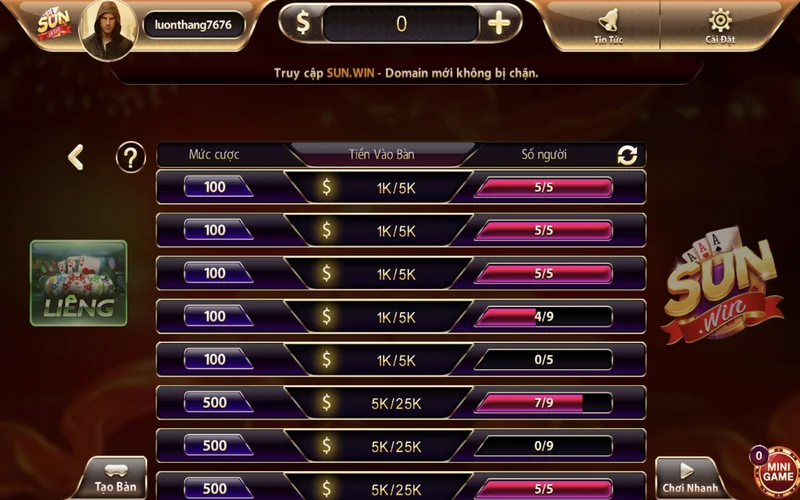 Liêng Sunwin là một thể loại game rất được ưa chuộng lieng sunwin la mot the loai game rat duoc ua chuong