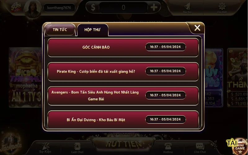 Hộp thư Sunwin thường nằm ở phần bên trên màn hình hop thu sunwin thuong nam o phan ben tren man hinh